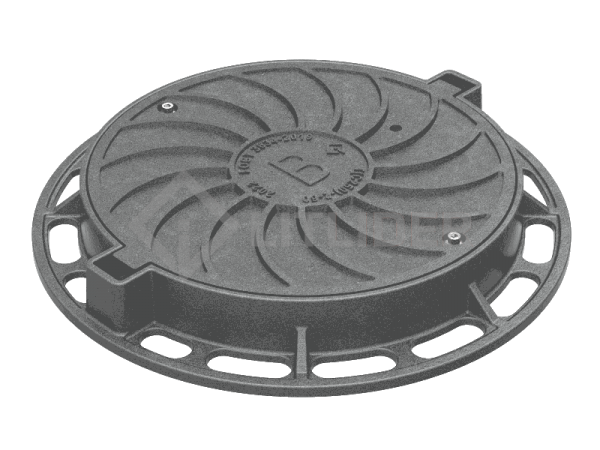 Люк чугунный, тяжелый Т (С250) с замковым устройством