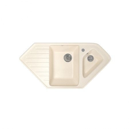 Мойка ML-GM25 две чаши, песочная иск.мрамор 970х505х200 (302)