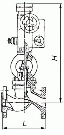 Вентиль 15с922нж (ГЛ 21003) Ду 80 (под привод)