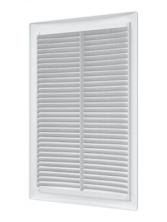 Решетка пластиковая 200х300, белая, сетка