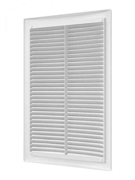 Решетка пластиковая 200х300, белая, сетка