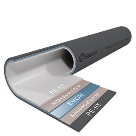 Труба для напольного отопления PE-RT/EVOH/PE-RT 32х4.4 серая ALTSTREAM (бухта 50м)