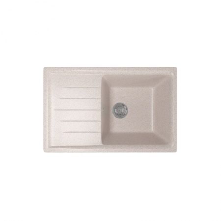 Мойка ML-GM19 с крылом, песочная иск. мрамор 750х495х200 мм (302)