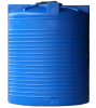 Емкость ПЭ цилиндрическая синего цвета VERT 3000л