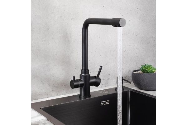 Смеситель для кухни с переключением фильтра для питьевой воды SUS125BL-017F-015