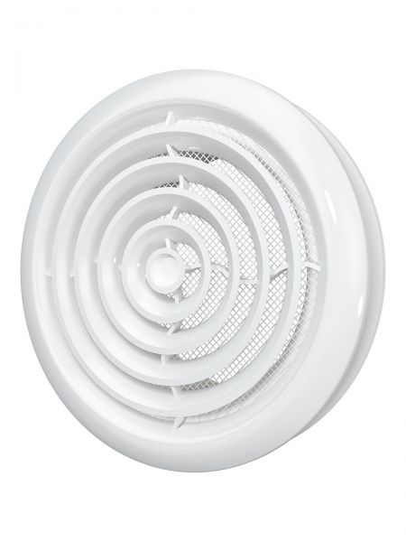 Диффузор плластиковый 125, Dн-164мм, белый, сетка