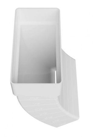 Соединительное УНИВЕРСАЛЬНОЕ колено прямоугольное вертикальное 60*120 мм. пластиковое, белое