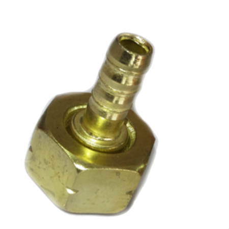 Штуцер ВР Сп 21,8 -9 мм с ЛЕВОЙ резьбой для присоединения баллона (латунный, с накидной гайкой)