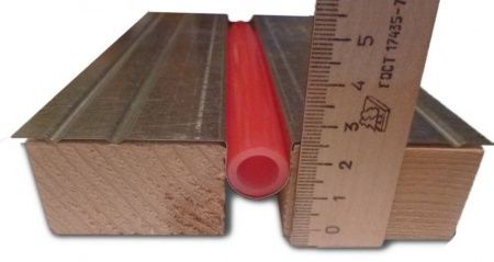 Теплораспределительная пластина для теплого пола из оцинкованной стали для трубы 16-17мм