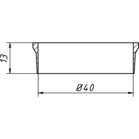 Кольцо уплотнительное конусное 40 мм, синее (паковка 20шт)