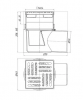 Трап РР канализационный горизонтальный 110 (150х150) НЖ решетка регулируемая СУХОЙ