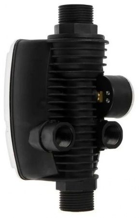 Блок автоматики с манометром TIM "компактный" PS-01D (диапазон настройки 1-3 бар) с манометром