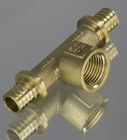 Тройник переходной 16х2.2-ВР1/2" (латунь, аксиальный)