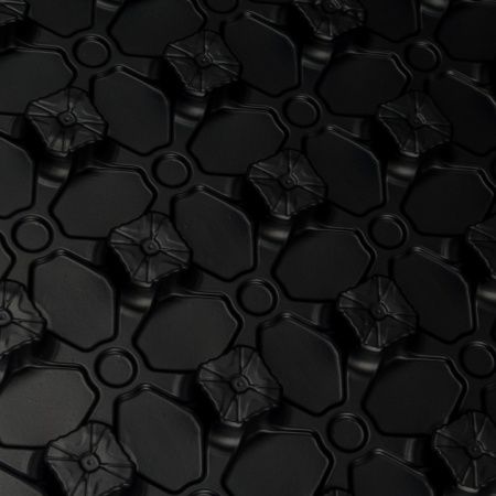 Мат для теплого пола с бобышками 1100х800х20мм (0,88 кв.м.) с черным полистирольным покрытием