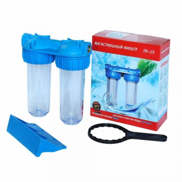Магистральный фильтр ITA-25-1/2 (Премиум) (прозрачная колба)