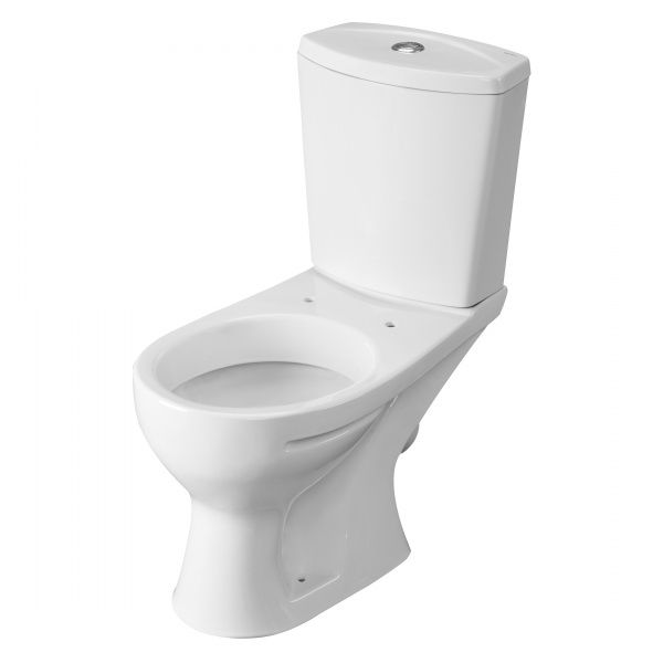 Унитаз "Ультра" АНТИВСПЛЕСК, белый, 1 кн.арм., косой выпуск, нижн.подв., сид.полипр.