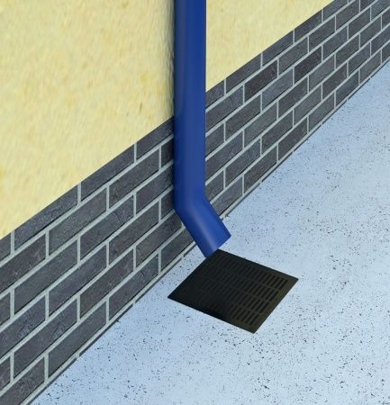 Дождеприемник ДП-30.30-ПП  300х300 мм (пластиковый) черный