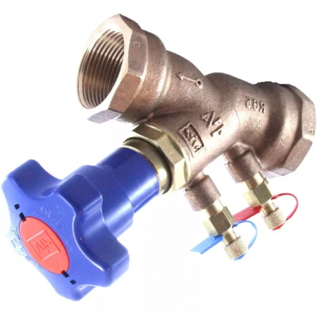 Клапан латунный балансировочный ручной регулировки VIR 9505 Ду50 Ру25