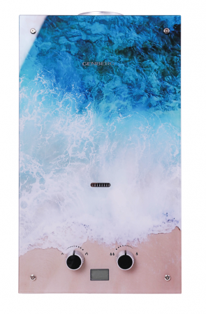 Водонагреватель газовый GENBERG Декор-Eco 210.01 Океан, 10 л/мин, 20 кВт