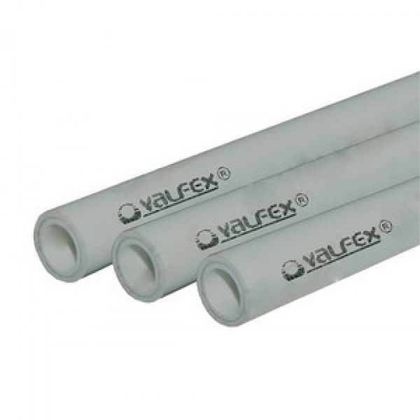 Труба PPRC армирование в центре AL 32 PN25 (серый) Valfex (4/60)