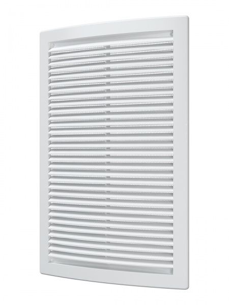 Решетка пластиковая 200х300, белая, сетка