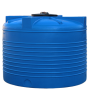 Емкость ПЭ цилиндрическая синего цвета VERT 2000л
