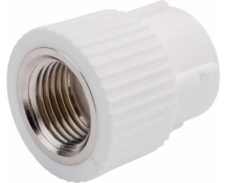 Муфта PPRC ВР 25х3/4" (бел.) FD  (25/100)