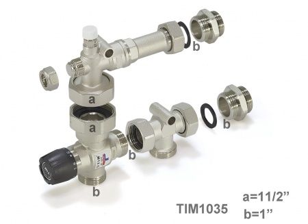 Насосно-смесительный узел TIM JH-1035 (установка насоса - свободная, 1 1/2") /Без насоса/