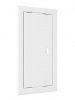 Дверца пластиковая АБС 168х318 (146х296) белая с фланцем, ручка