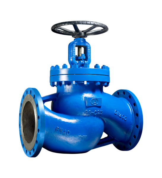 Вентиль KV40-150, Ду 150,  Ру-40,  Тмакс-400 °C (стальной, фланцевый), KV40.03.00.150.40 Ф/Ф