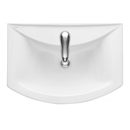 Умывальник мебельный "Грация" с переливом, без комплекта, 1 отверстие, белый