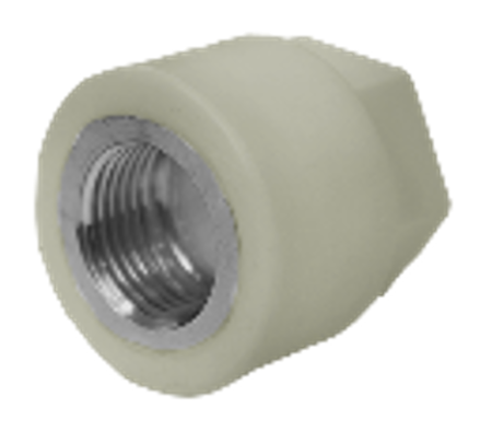 Муфта PPRC ВР 63х2" под ключ   (сер.) FD  (2/16)