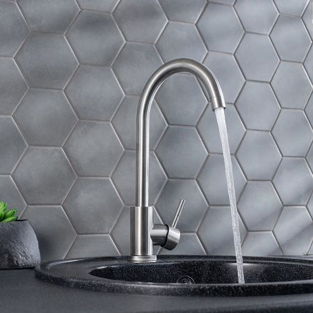 Смеситель РМС для кух. однор., выс.изл. SUS124-017F