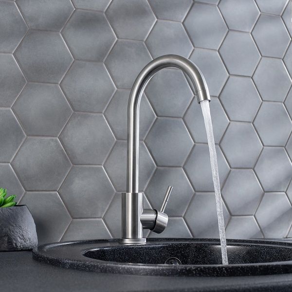 Смеситель РМС для кух. однор., выс.изл. SUS124-017F