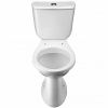 Унитаз Бриз с бачком, белый, 2 х кн.арм., косой выпуск, нижн.подв., сиденье дюропласт