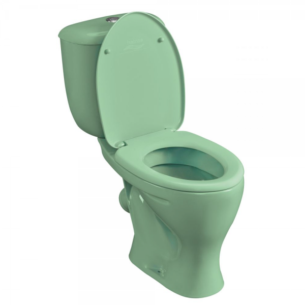 Унитаз "Воротынский" АНТИВСП., зеленый, 1 кн.арм., косой выпуск, нижн.подв., сид.полипр.