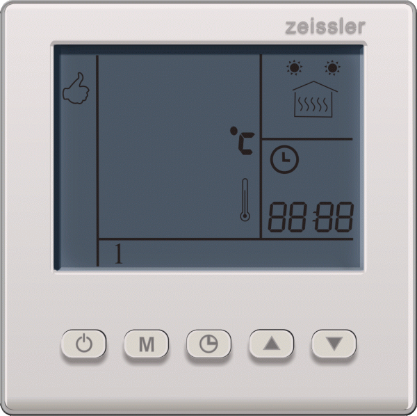 Хронотермостат электронный комнатный M7.713, 220В/3А (выносной датчик RTC03/3М в комплекте)