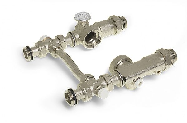 Насосно-смесительный узел TIM JH-1039 (под насос 130 мм, 1 1/2") /Без насоса/