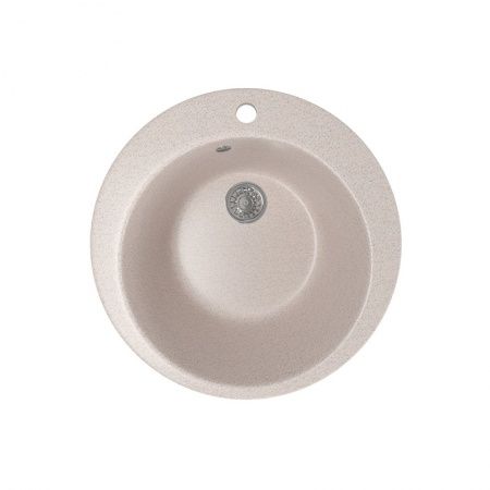 Мойка ML-GM13 круглая, песочная, иск.мрамор 495х190мм (302)