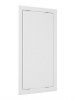 Дверца пластиковая АБС 218х418 (196х396) белая с фланцем