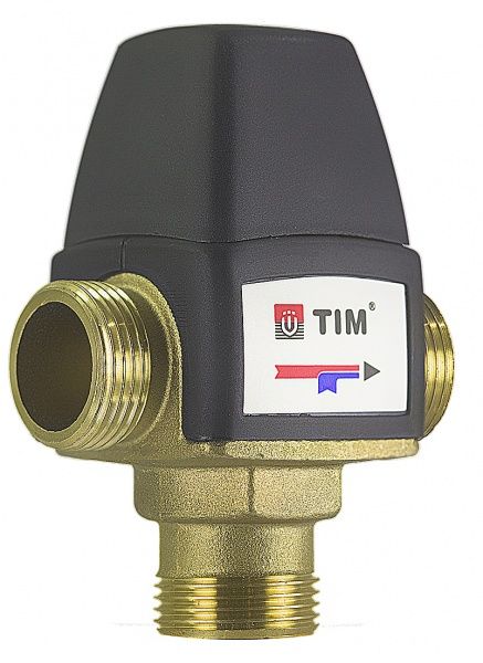 Клапан термостатический смесительный TIM НР 1" (Трег=35-60 оС, KVS 1.6)