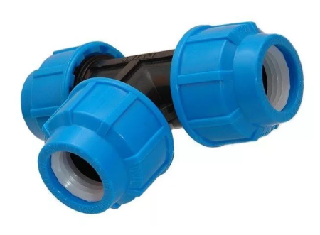 Тройник соединительный разъемный 25х25х25 (ПНД, Компрессия)