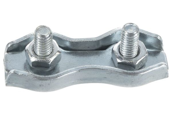 Зажим д/ троса нерж. с двумя гайками 3мм.