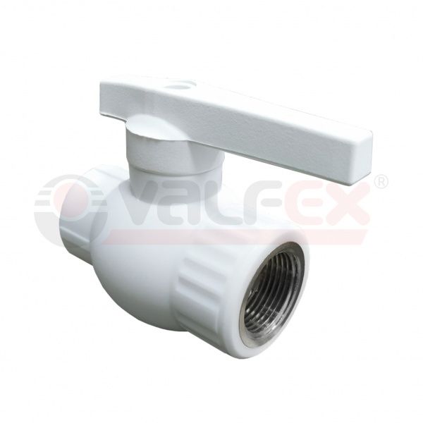 Кран шаровой комбинированный PPRC ВР 25х3/4" (БЕЛЫЙ) Valfex (10/40)