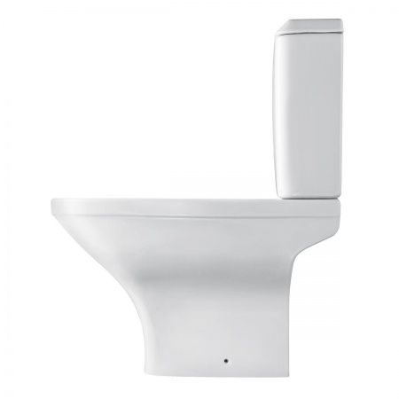 Унитаз Лайн с бачком, белый, 2 х кн.арм., прямой выпуск, нижн.подв., сид.дюр.(тонкое), микр, Rimless