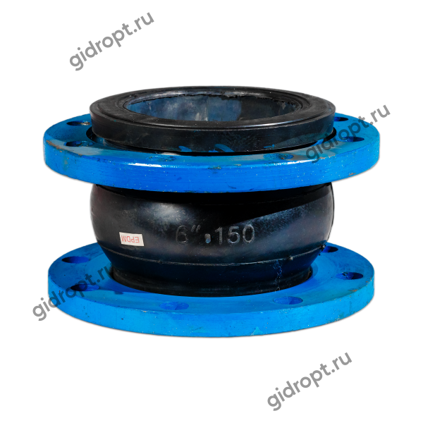 Компенсатор (виброкомпенсатор) фланцевый Ду 150 (резиновая вставка) Ру 10/16