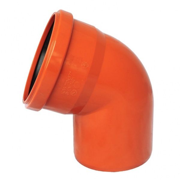 Отвод РР канализационный 110х67" (оранж)