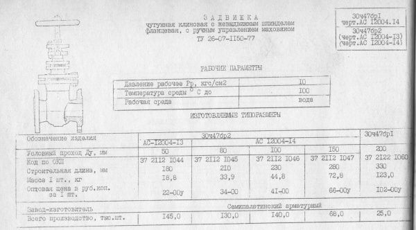Задвижка 30ч47бр Ду 200