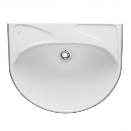 Умывальник "Вест-57" с переливом, без комплекта, без отверстия, белый