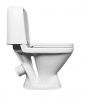 Унитаз "Самарский (эконом)", белый, 1 кн.арм., косой выпуск, нижн.подв., сид.полипр.